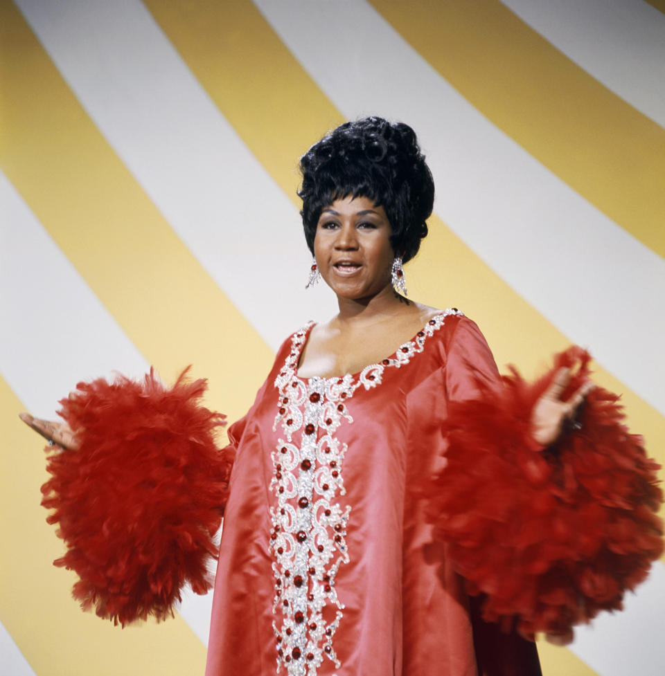 Aretha Franklin bei einem Auftritt in “The Andy Miller Show” im Jahr 1969