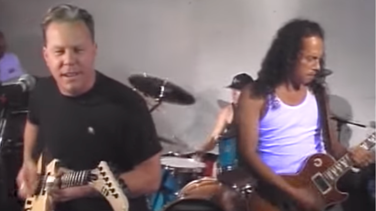  Metallica onstage in 2002. 