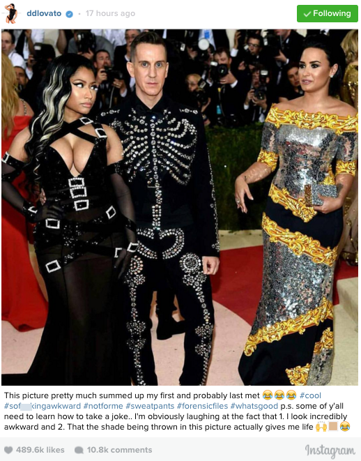Demi Lovato Did Not Have Fun At Her First Met Gala 😭
