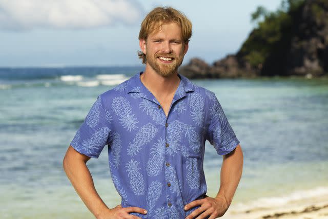 <p>Robert Voets/CBS</p> Hunter McKnight of 'Survivor 46'