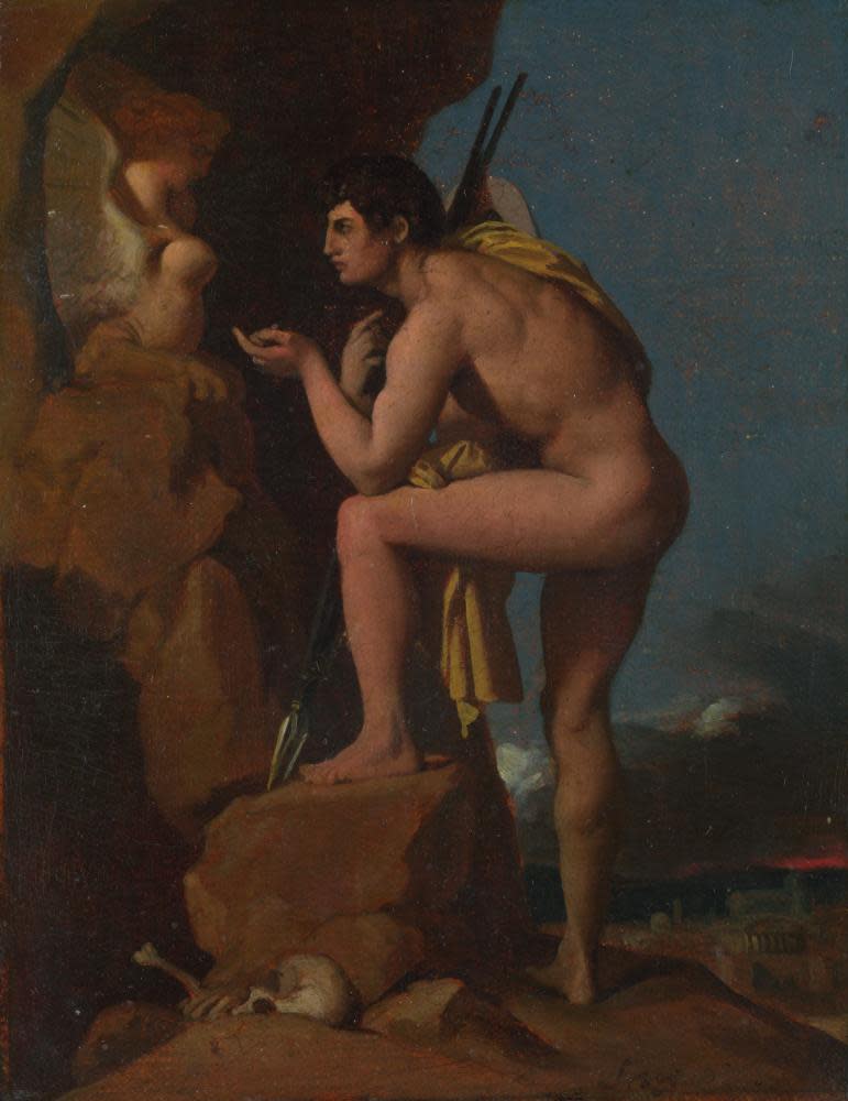 Oedipus and the Sphinx by Ingres.