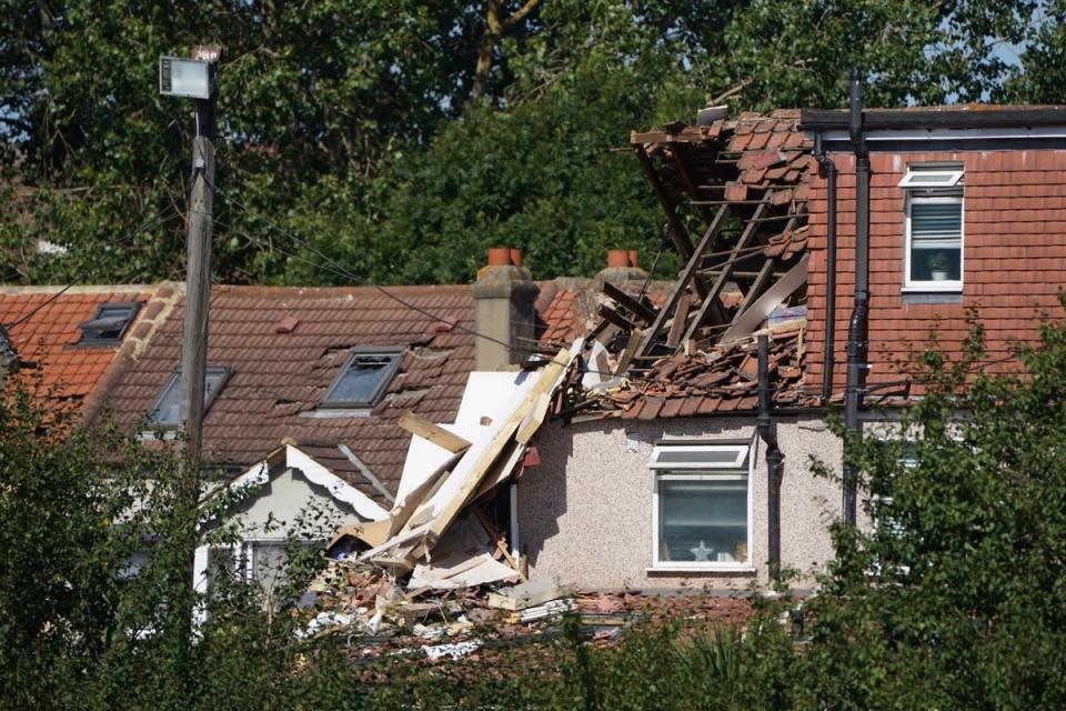 The scene in Galpin’s Road in Thornton Heath, south London (Kirsty O’Connor/PA) (PA Wire)