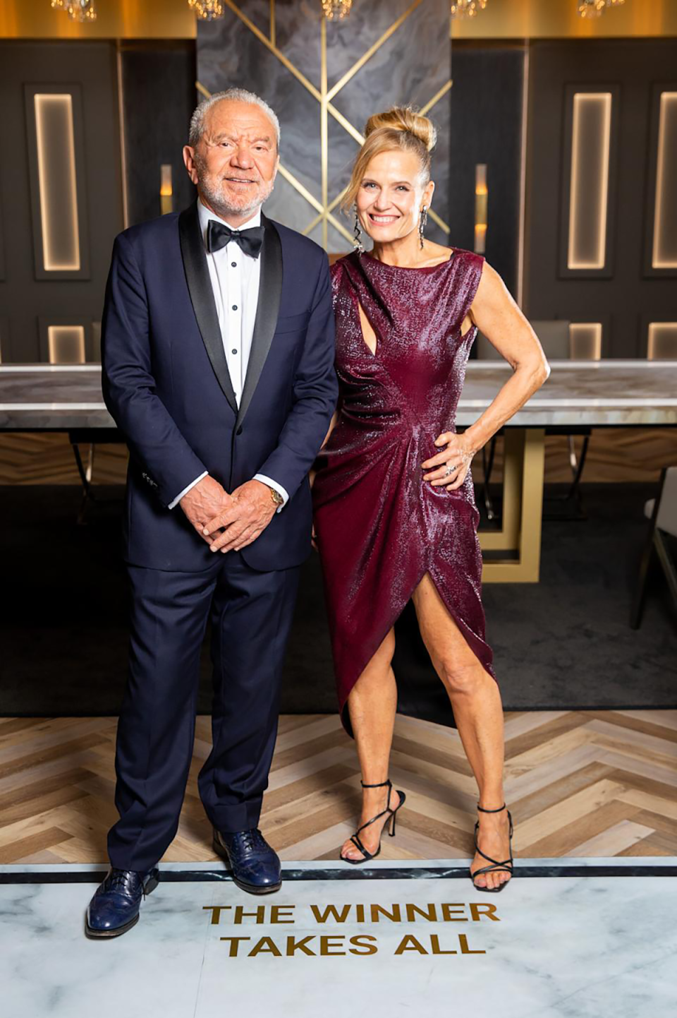 Lord Sugar and Shaynna Blaze.