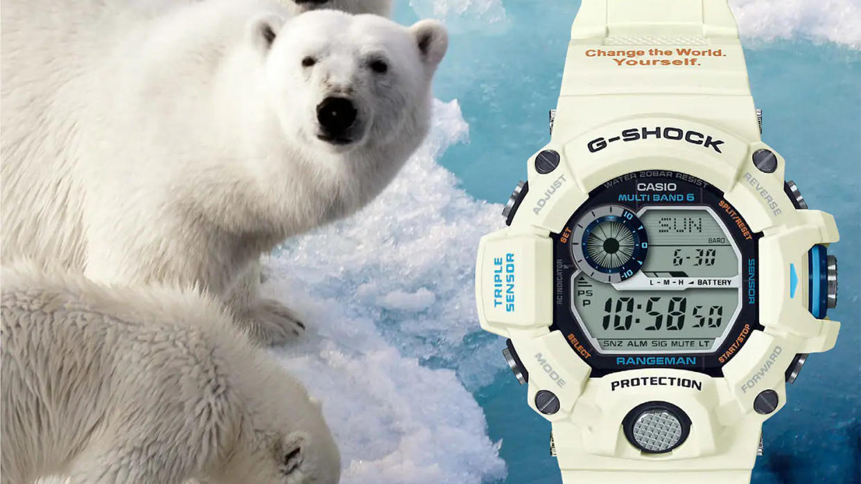  Casio G-Shock Rangeman watch with polar bear 