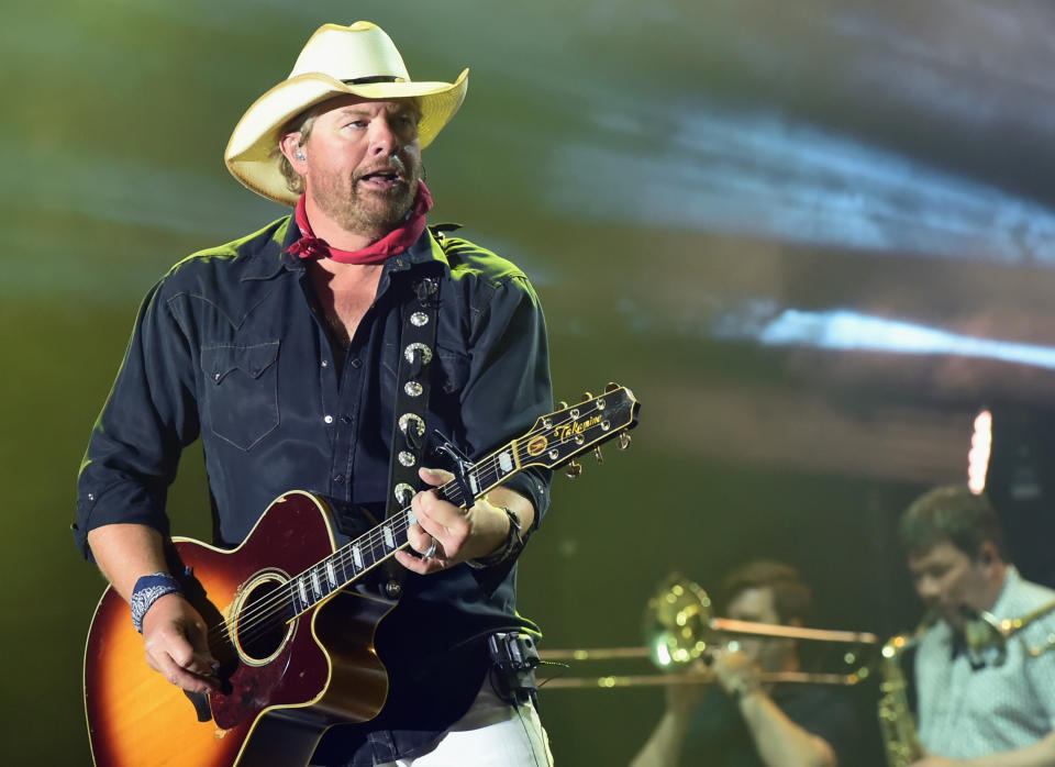 Toby Keith (pictured in 2018) says he was diagnosed with stomach cancer last fall. (Photo: Rick Diamond/Getty Images for Country Thunder USA)