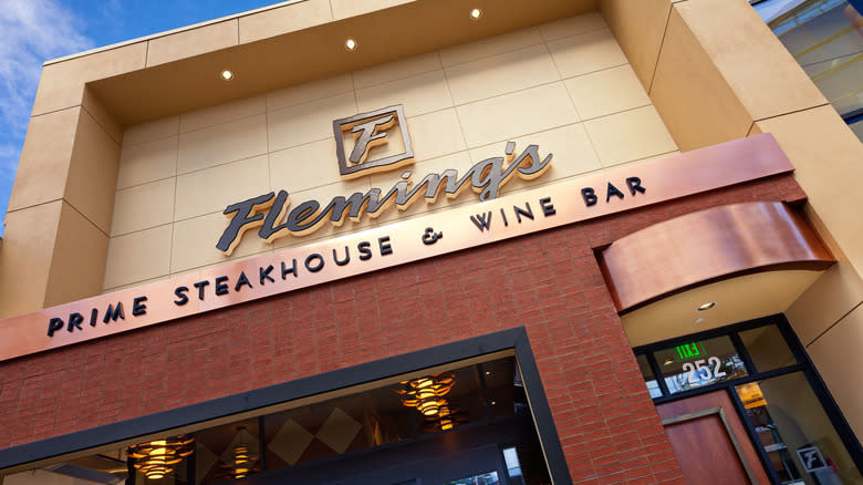 Fleming's exterior and signage