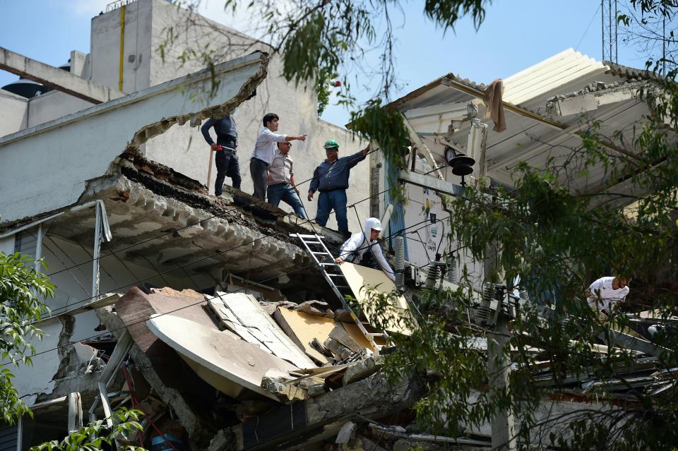 A powerful earthquake shook Mexico City on Tuesday, causing panic among the megalopolis' 20 million inhabitants on the 32nd anniversary of a devastating 1985 quake.&nbsp;