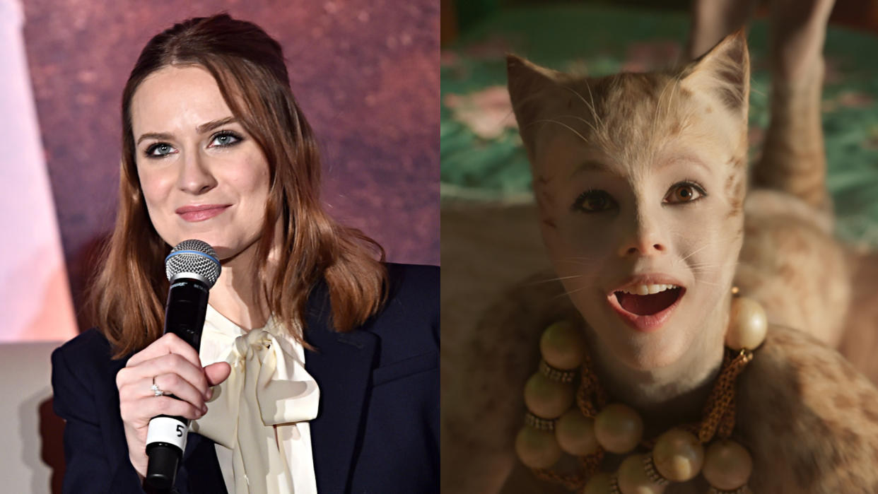 Evan Rachel Wood tore apart 'Cats' on social media. (Credit:  Alberto E. Rodriguez/Getty/Universal)