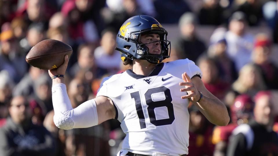 Quarterback JT Daniels is headed to Rice, which will be his fourth college team after West Virginia, Georgia and USC. (AP Photo/Charlie Neibergall)