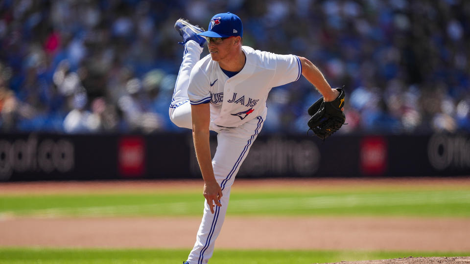 Trent Thornton's days with the Blue Jays are over. (Photo by Andrew Lahodynskyj/Getty Images)