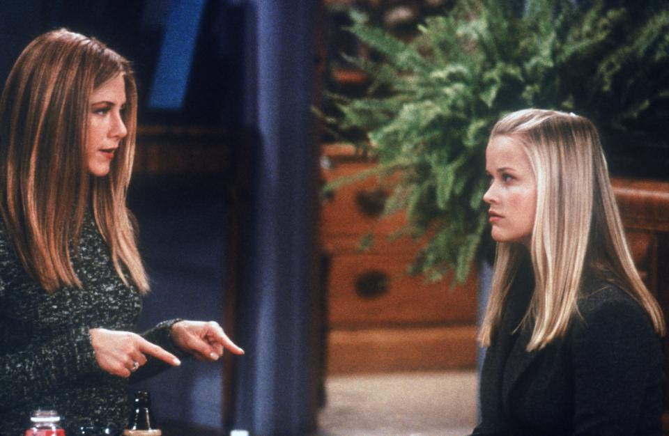 Reese Witherspoon appeared as Jennifer Aniston’s sister on the Friends episode “The One With Rachel’s Sister.”