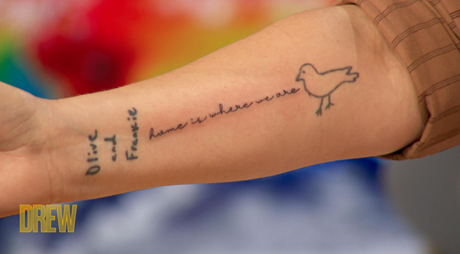 Drew Barrymore's Tattoo