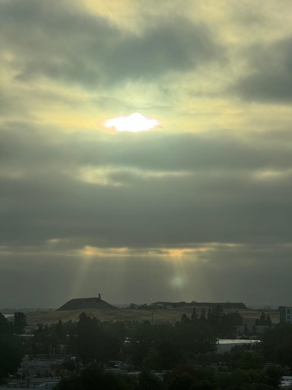 The view from Sunnyvale, California this morning (Andrew Griffin)