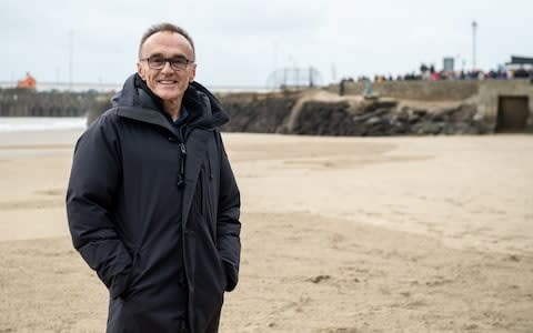  Danny Boyle at Folkestone, Kent, this morning - Credit: Getty