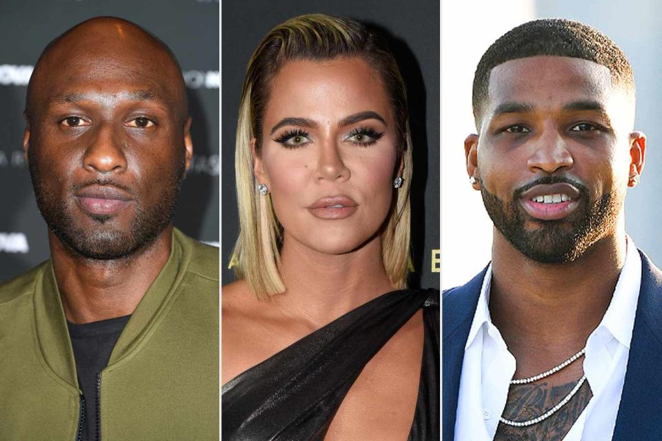 Steve Granitz/WireImage; Vivien Killilea/Getty; George Pimentel/Getty From left: Lamar Odom, Khloé Kardashian and Tristan Thompson