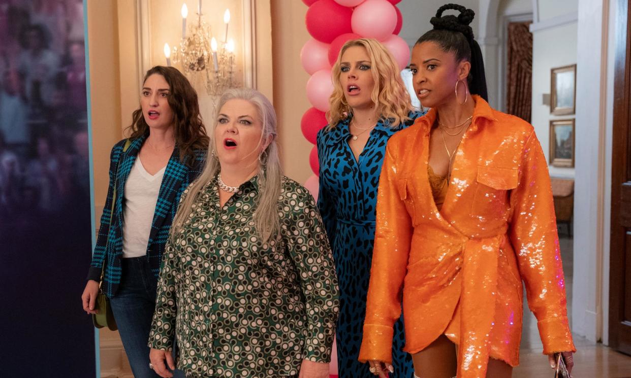 <span>Sara Bareilles, Paula Pell, Busy Philipps and Renée Elise Goldsberry in Girls5Eva.</span><span>Photograph: Emily V Aragones/Netflix</span>