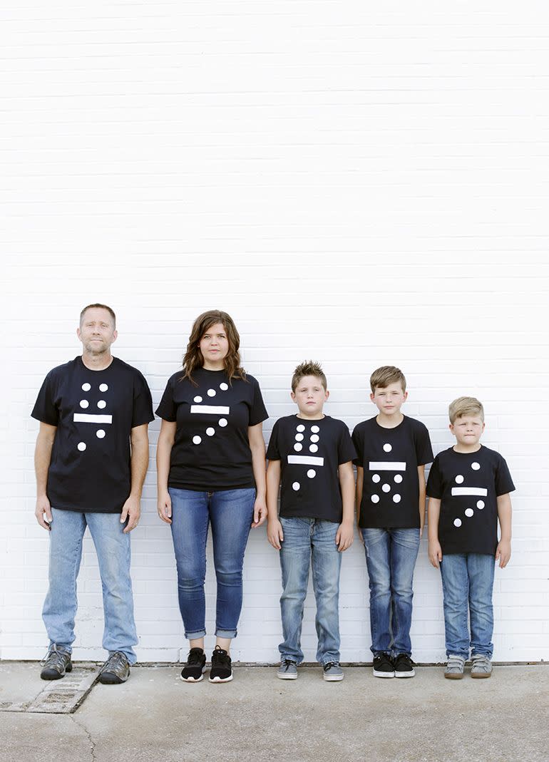 DIY Dominos Family Costume