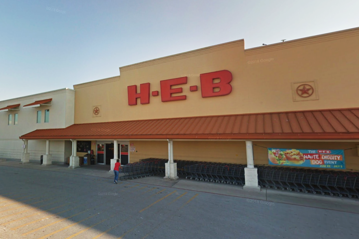 The H-E-B grocery store at 1080 E US 290 in Elgin, Texas where two cheerleaders were shot on April 18, 2023. (Google)