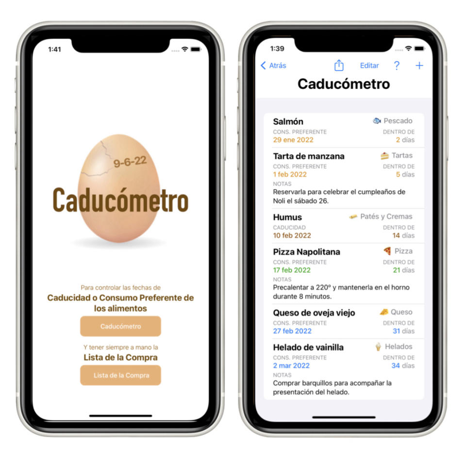 Caducómetro, la mejor forma de controlar las caducidades de los productos de la nevera.