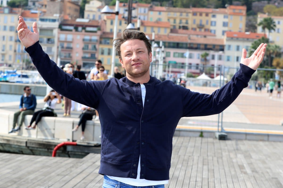 Pukka performance: Jamie Oliver is opening at the Theatre Royal    (AFP via Getty Images)