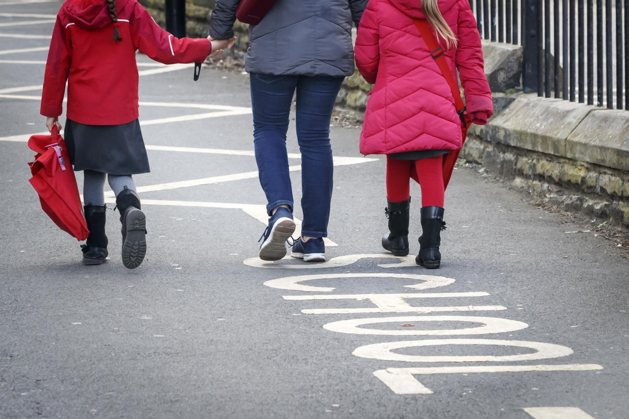 Embargoed to 0001 Sunday May 17 File photo dated 13/03/20 of children leaving a school. The Scottish Government has been accused of failing children with additional support needs as figures showed the number of specialist teachers has fallen by more than 1,000 over the last decade.