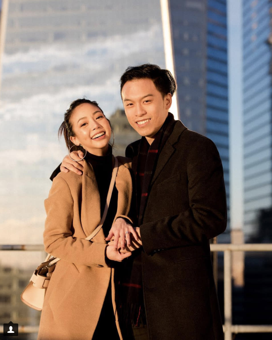 Jonathan Chua from The Sam Willows is engaged to Malaysia TV host Amanda Chaang. (Photo: The Sam Willows/ Instagram)