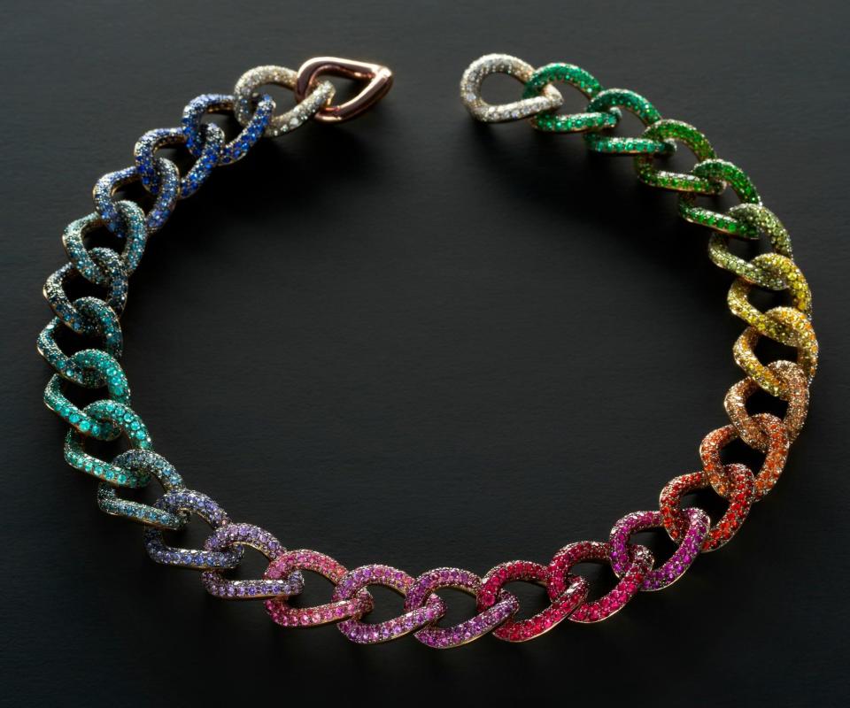 The Gourmette Cameleon necklace from Pomellato's La Gioia collection