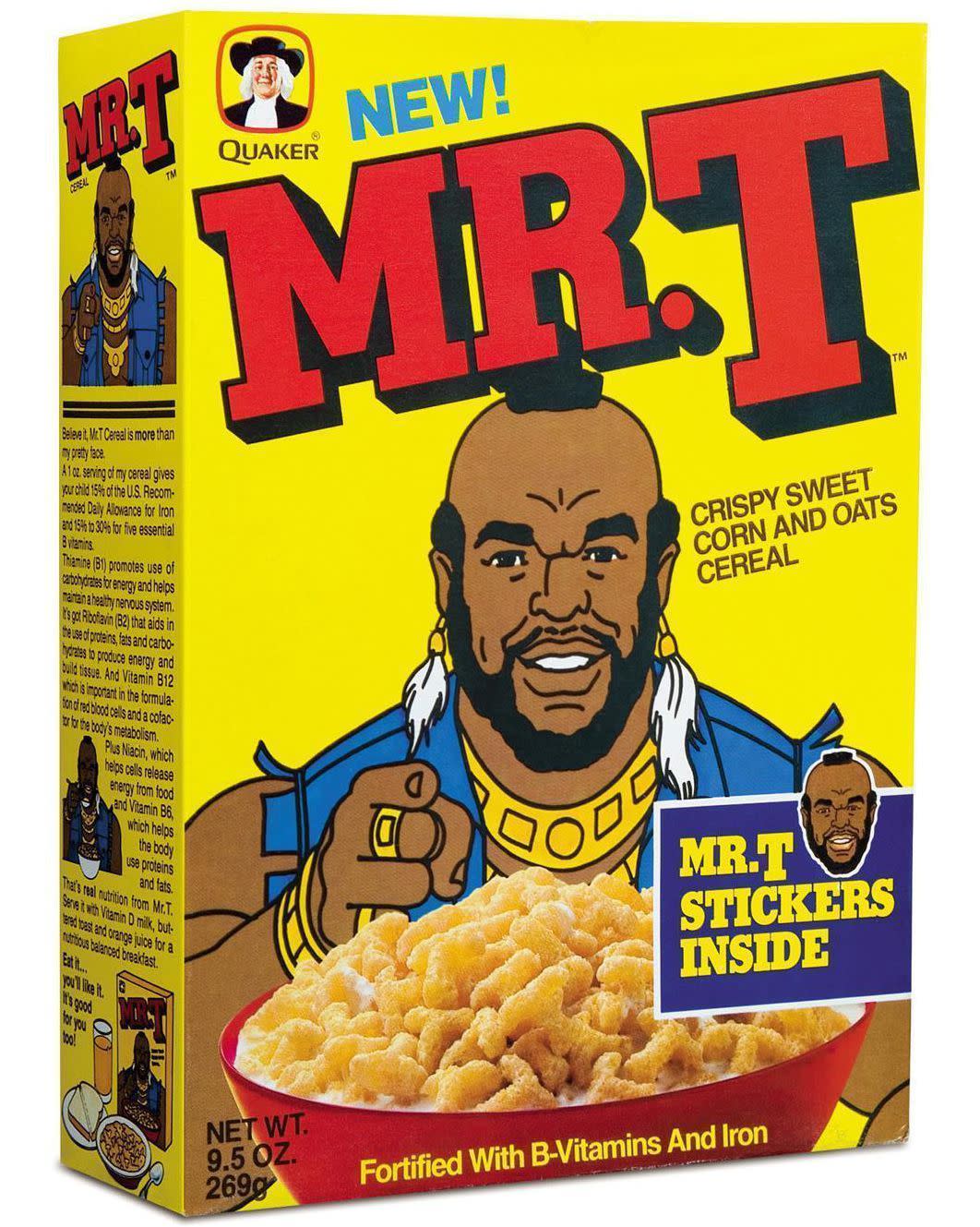 Mr. T Cereal Iron on Transfer