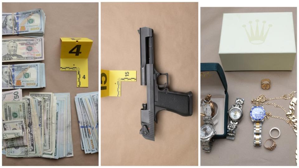 Armin Babic is accused of stealing these items from a safe in a De Winton-area home in 2019. 