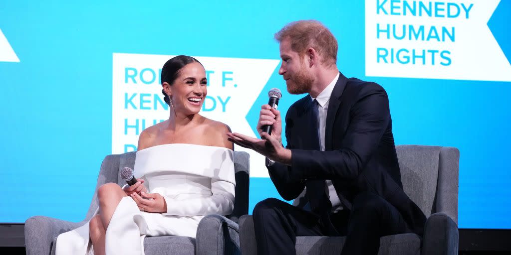 meghan markle and prince harry at robert f kennedy human rights ripple of hope gala