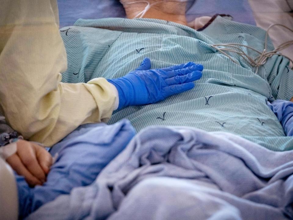 Nurses tending to patients during the pandemic face burnout without hazard pay, and the territorial government is looking for ways to fix shortstaffing at Stanton Territorial, which deprives nurses and healthcare staff of their leave. (Evan Mitsui/CBC - image credit)