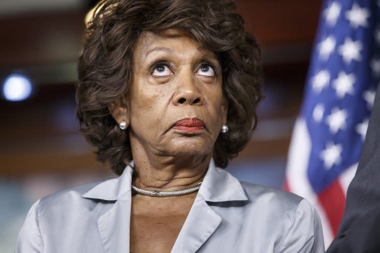 maxine waters denim jacket