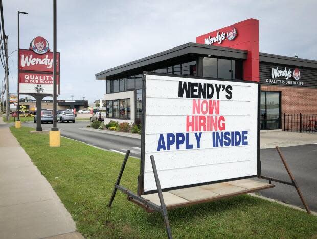 The Wendy's restaurant in Sydney, N.S., is shown on Thursday. (Tom Ayers/CBC - image credit)
