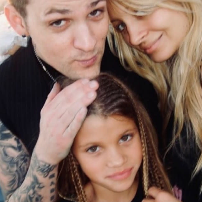 Joel Madden, Sofia and Nicole Richie Instagram (sic) credit:Bang Showbiz