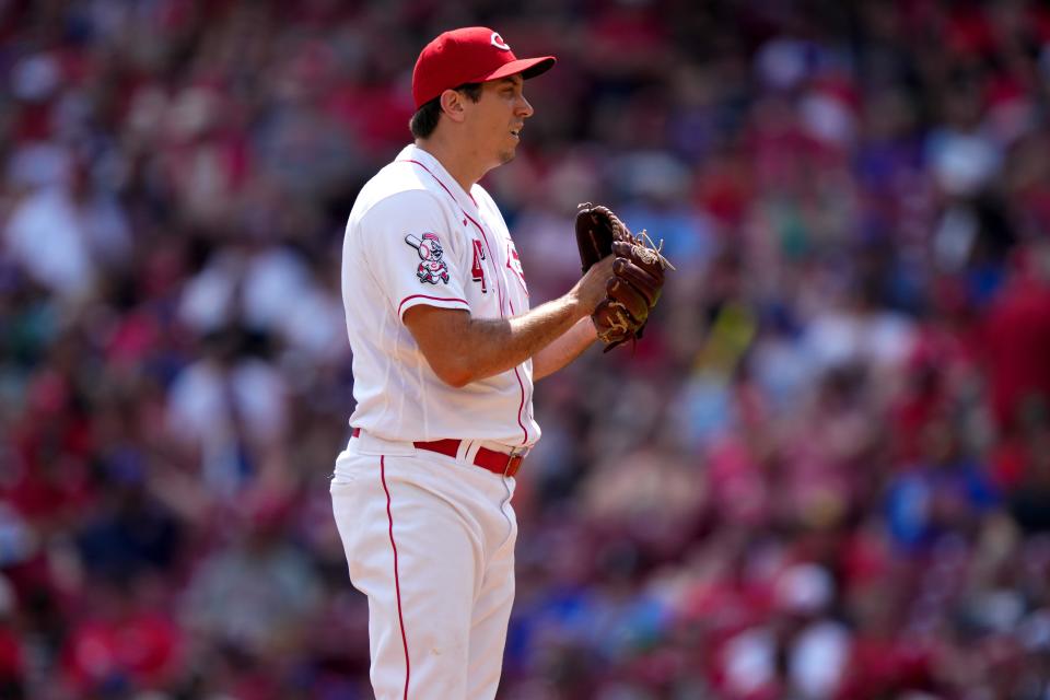 Derek Law with the Cincinnati Reds