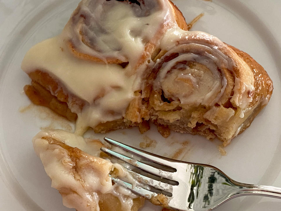 While I couldn't really taste potato in the cinnamon rolls, the addition definitely changed up the texture. (Terri Peters)