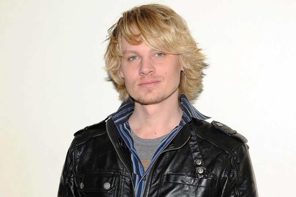 <p>Simon Russell/Getty</p> Actor Jeffrey Carlson poses at the Shelter Theater in 2012.