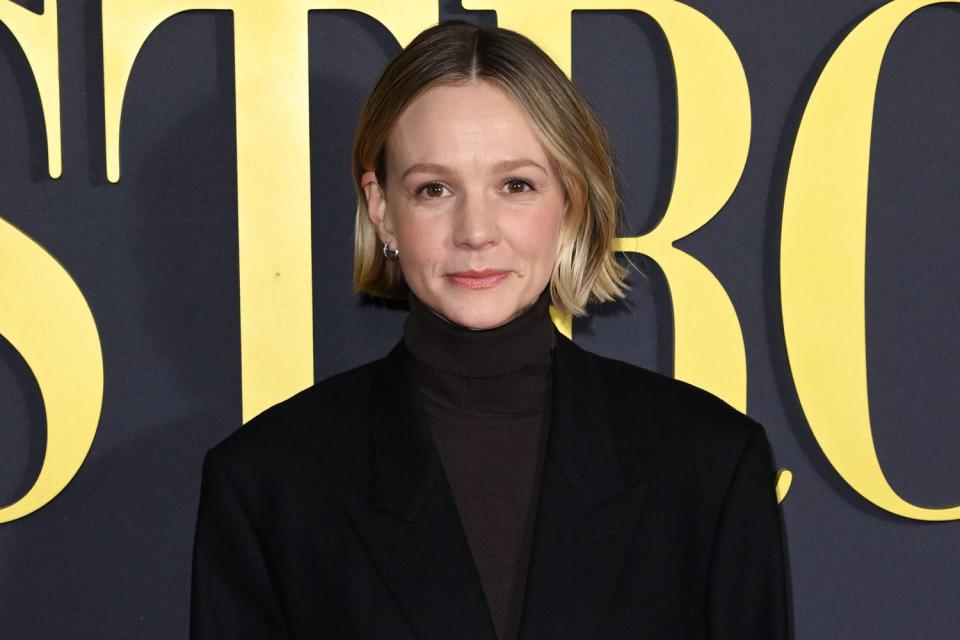 <p>Karwai Tang/WireImage</p> Carey Mulligan photographed attending the 