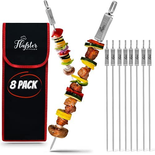 Flafster Kitchen Skewers with Push Bar