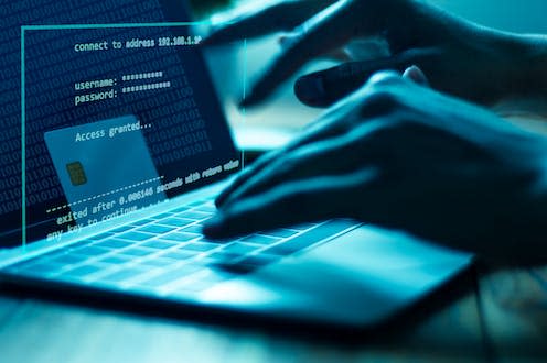 <span class="caption">The link between fraud and terrorism financing in the UK has been overlooked by successive governments.</span> <span class="attribution"><a class="link " href="https://www.shutterstock.com/image-photo/concept-credit-card-theft-hackers-cards-1107463670" rel="nofollow noopener" target="_blank" data-ylk="slk:JARIRIYAWAT/Shutterstock;elm:context_link;itc:0;sec:content-canvas">JARIRIYAWAT/Shutterstock</a></span>