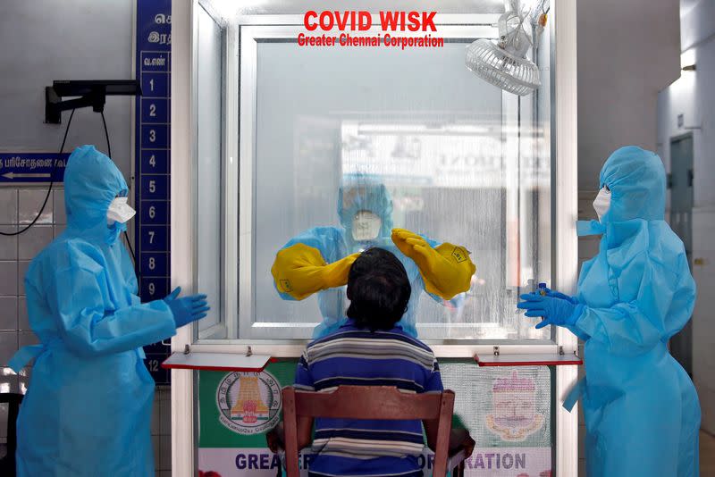 FILE PHOTO: Outbreak of coronavirus disease (COVID-19) in Chennai