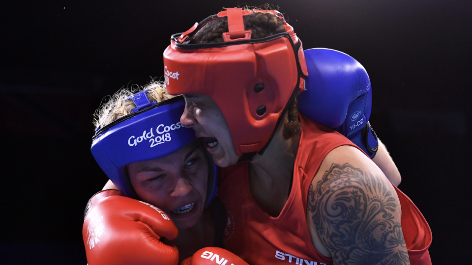 Thibeault has learned to channel her competitiveness and intensity in her pursuits outside of the boxing ring. (AFP/Getty Images)