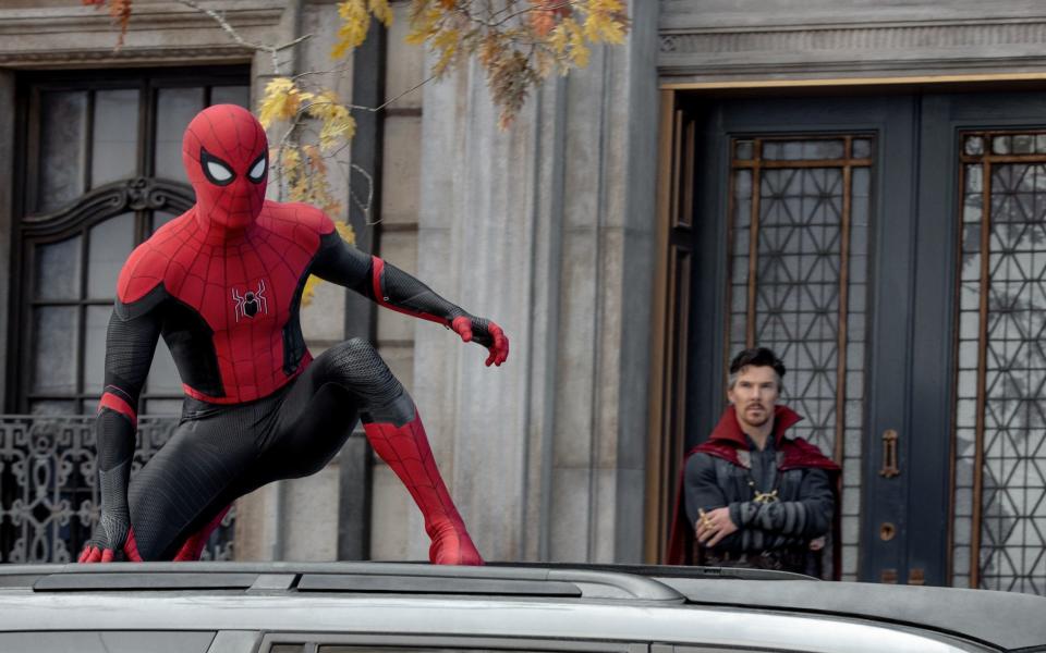 Tom Holland and Benedict Cumberbatch in Spider-Man: No Way Home - Marvel