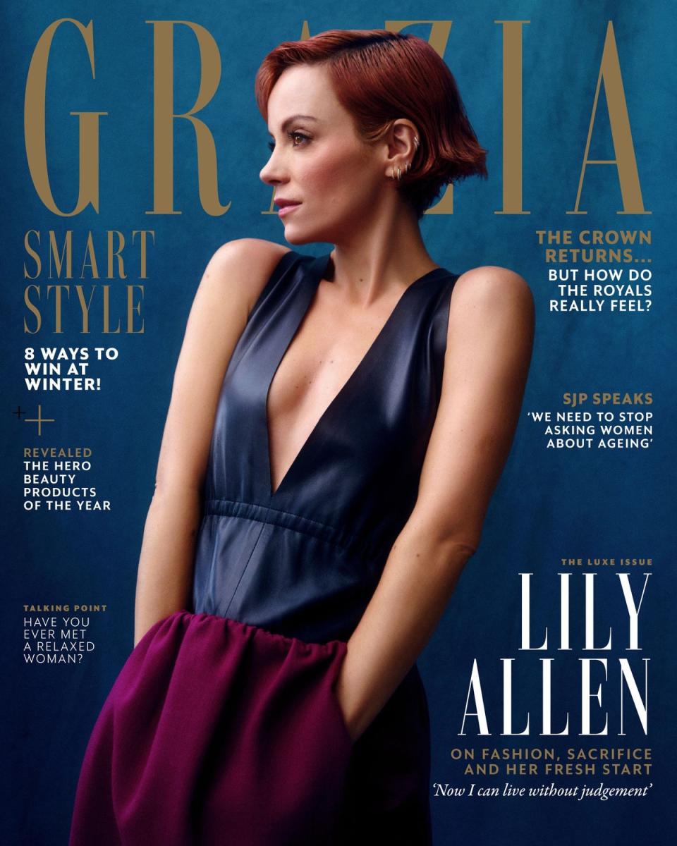 Lily Allen on the cover of Grazia (Amanda Fordyce)