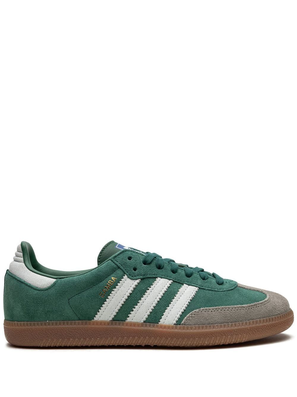 <p><a href="https://go.redirectingat.com?id=74968X1596630&url=https%3A%2F%2Fwww.farfetch.com%2Fshopping%2Fmen%2Fadidas-samba-og-court-green-sneakers-item-20273281.aspx&sref=https%3A%2F%2Fwww.cosmopolitan.com%2Fstyle-beauty%2Ffashion%2Fa60686059%2Fadidas-samba-sneakers-where-to-buy%2F" rel="nofollow noopener" target="_blank" data-ylk="slk:Shop Now;elm:context_link;itc:0;sec:content-canvas" class="link rapid-noclick-resp">Shop Now</a></p><p>Samba OG Shoes</p><p>farfetch.com</p><p>$163.00</p><span class="copyright">Adidas</span>