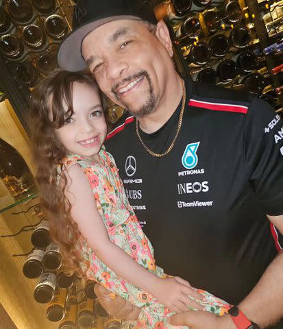<p>Coco Instagram</p> Ice-T holds her daughter Chanel Nicole