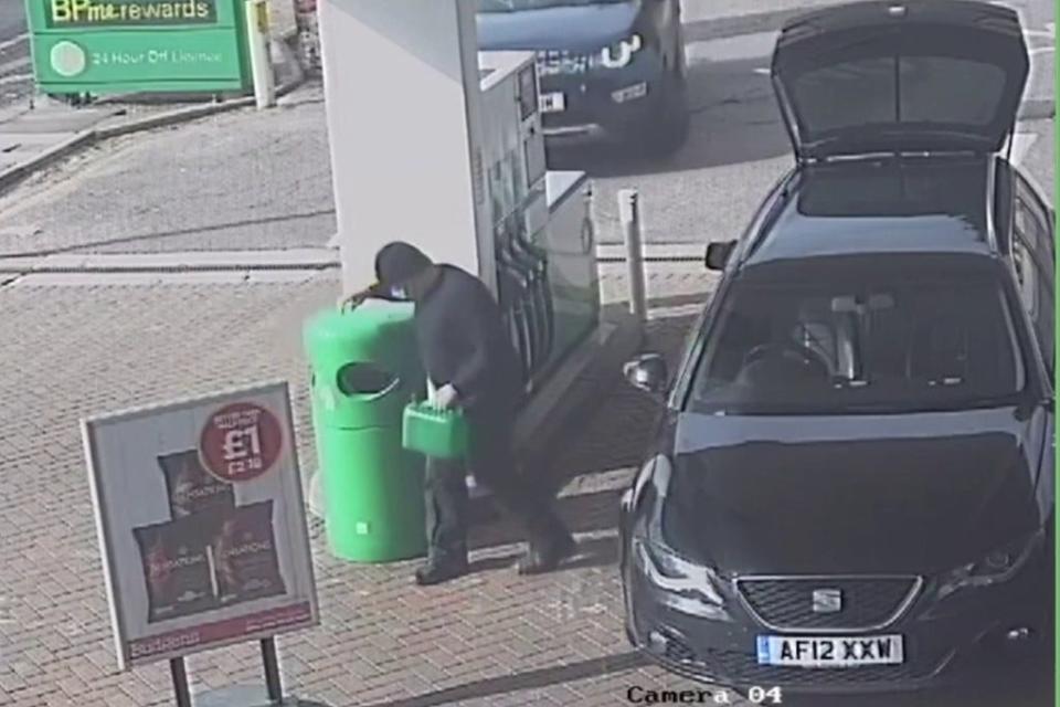 Couzens was caught on CCTV buying petrol (PA)