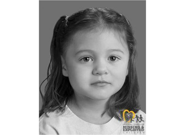 This undated facial reconstruction image released by the Smyrna Police Department in Smyrna, Del., shows a young girl identified by Smyrna police as 3-year-old Emma Cole, news outlets reported, Thursday, May 25, 2023. Her body was found on Sept. 13, 2019. Kristie Haas, 31, pleaded guilty Thursday, May 25, to murder by abuse or neglect, abuse of a corpse, and three counts of endangering the welfare of a child. (Smyrna Police Department/National Center for Missing and Exploited Children via AP)