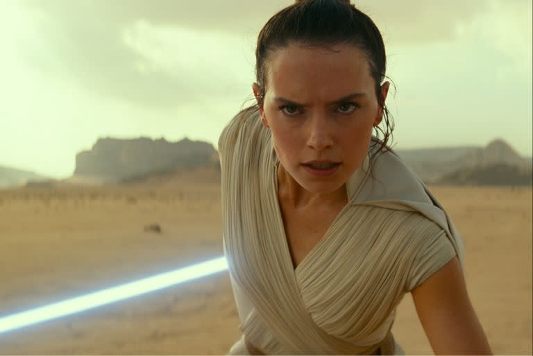 Daisy Ridley como Rey en El ascenso de Skywalker, el episodio IX de la saga creada por George Lucas