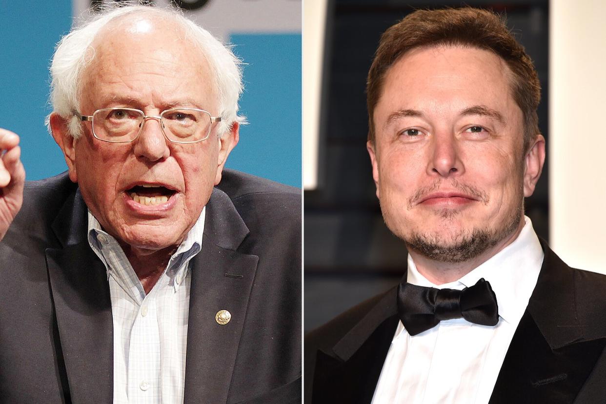 Bernie Sanders, Elon Musk